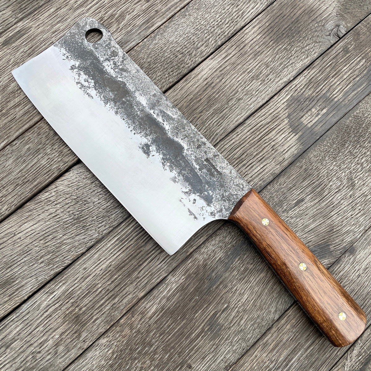 The Cordor: Cleaver Knife with Sheath (Spring Steel, D2 Steel are also – HS  Blades Enterprise