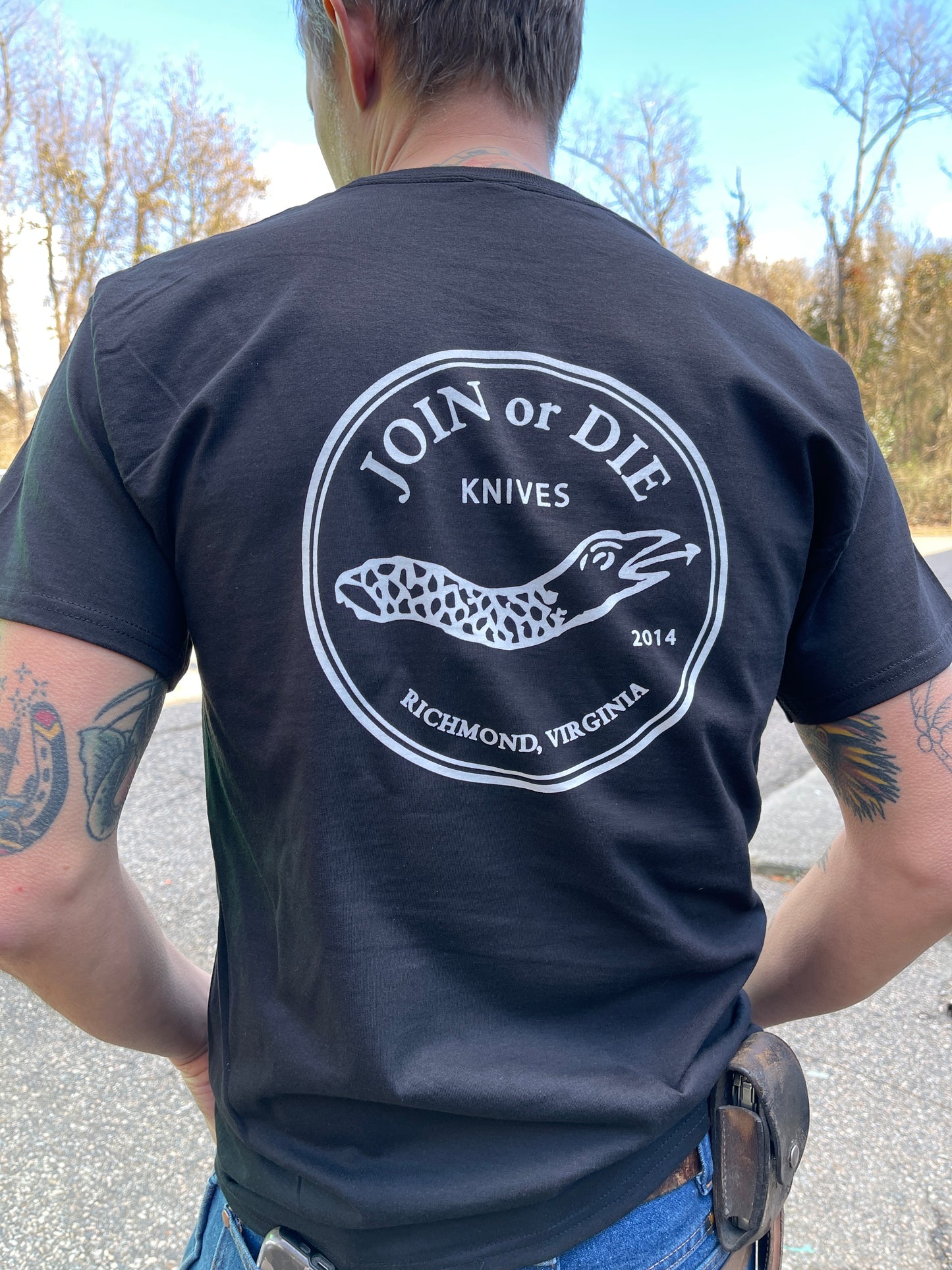 Join or Die Challenge Coin Tee