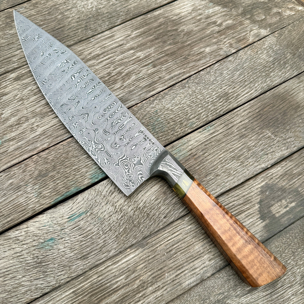 Ladder Damascus integral chef