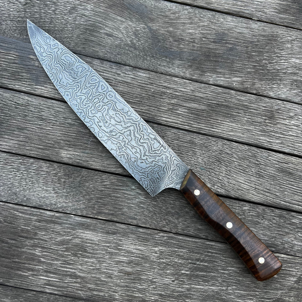 Damascus chef knife